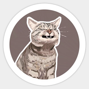 Ugh cat Sticker